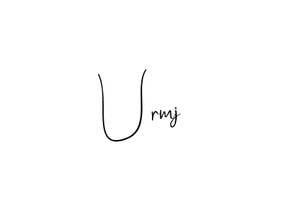 Urmj stylish signature style. Best Handwritten Sign (Andilay-7BmLP) for my name. Handwritten Signature Collection Ideas for my name Urmj. Urmj signature style 4 images and pictures png