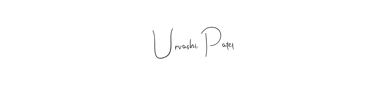 How to make Urvashi Patel signature? Andilay-7BmLP is a professional autograph style. Create handwritten signature for Urvashi Patel name. Urvashi Patel signature style 4 images and pictures png