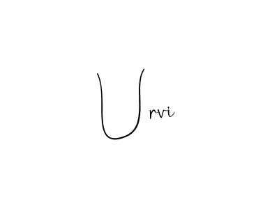You should practise on your own different ways (Andilay-7BmLP) to write your name (Urvi) in signature. don't let someone else do it for you. Urvi signature style 4 images and pictures png