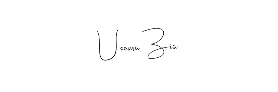 Use a signature maker to create a handwritten signature online. With this signature software, you can design (Andilay-7BmLP) your own signature for name Usama Zia. Usama Zia signature style 4 images and pictures png