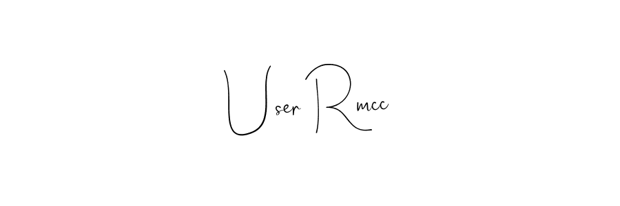Also we have User Rmcc name is the best signature style. Create professional handwritten signature collection using Andilay-7BmLP autograph style. User Rmcc signature style 4 images and pictures png