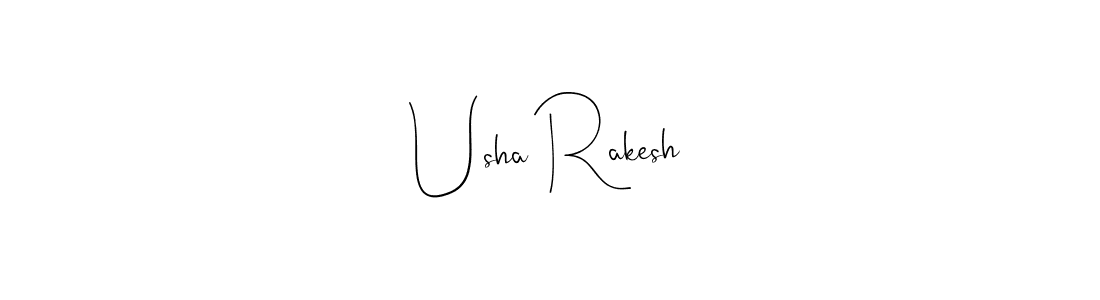 You should practise on your own different ways (Andilay-7BmLP) to write your name (Usha Rakesh) in signature. don't let someone else do it for you. Usha Rakesh signature style 4 images and pictures png