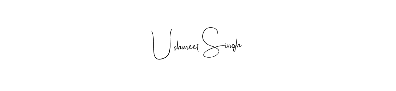How to make Ushmeet Singh signature? Andilay-7BmLP is a professional autograph style. Create handwritten signature for Ushmeet Singh name. Ushmeet Singh signature style 4 images and pictures png