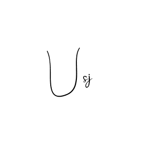 You should practise on your own different ways (Andilay-7BmLP) to write your name (Usj) in signature. don't let someone else do it for you. Usj signature style 4 images and pictures png