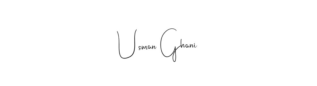It looks lik you need a new signature style for name Usman Ghani. Design unique handwritten (Andilay-7BmLP) signature with our free signature maker in just a few clicks. Usman Ghani signature style 4 images and pictures png