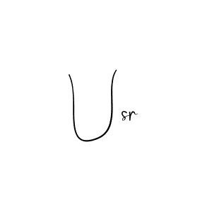 Make a beautiful signature design for name Usr. With this signature (Andilay-7BmLP) style, you can create a handwritten signature for free. Usr signature style 4 images and pictures png