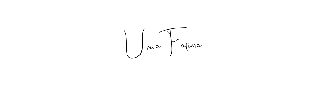 Uswa Fatima stylish signature style. Best Handwritten Sign (Andilay-7BmLP) for my name. Handwritten Signature Collection Ideas for my name Uswa Fatima. Uswa Fatima signature style 4 images and pictures png