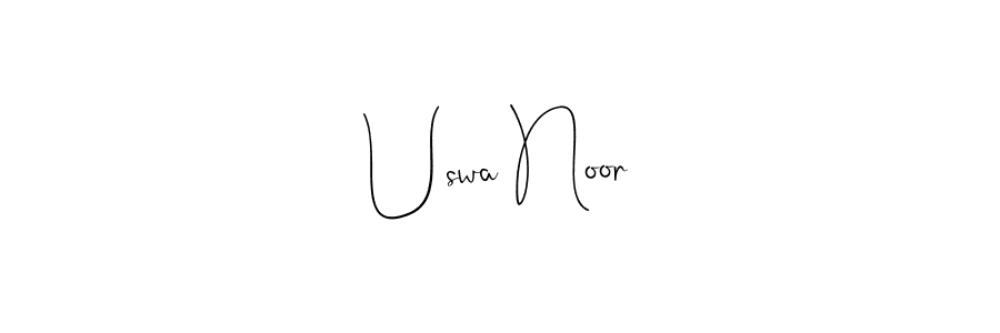 Make a beautiful signature design for name Uswa Noor. Use this online signature maker to create a handwritten signature for free. Uswa Noor signature style 4 images and pictures png