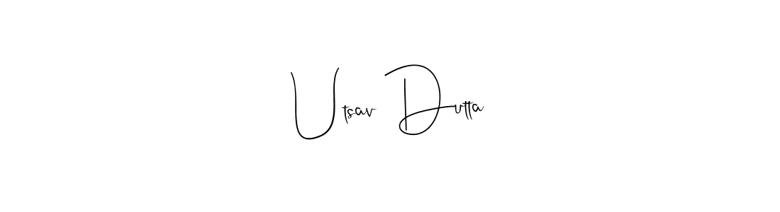 Utsav Dutta stylish signature style. Best Handwritten Sign (Andilay-7BmLP) for my name. Handwritten Signature Collection Ideas for my name Utsav Dutta. Utsav Dutta signature style 4 images and pictures png