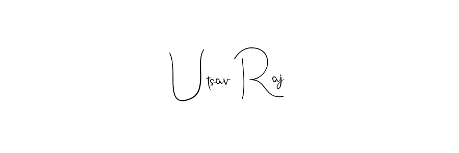 Make a beautiful signature design for name Utsav Raj. Use this online signature maker to create a handwritten signature for free. Utsav Raj signature style 4 images and pictures png