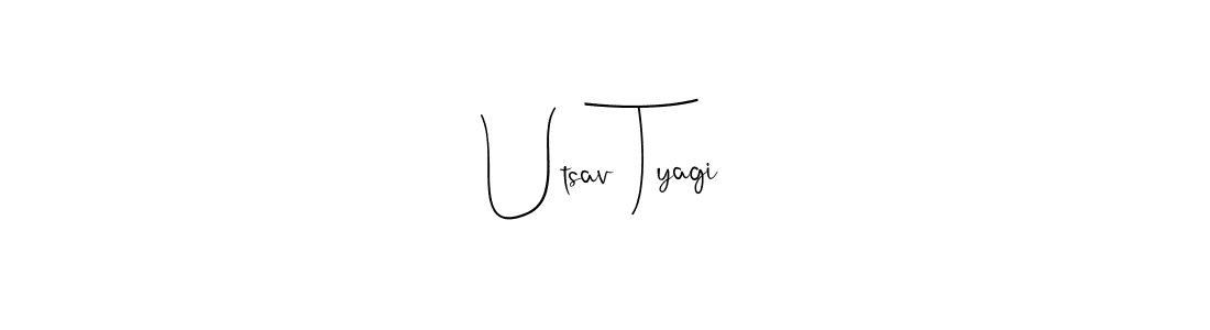 How to make Utsav Tyagi signature? Andilay-7BmLP is a professional autograph style. Create handwritten signature for Utsav Tyagi name. Utsav Tyagi signature style 4 images and pictures png