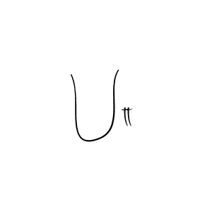 The best way (Andilay-7BmLP) to make a short signature is to pick only two or three words in your name. The name Utt include a total of six letters. For converting this name. Utt signature style 4 images and pictures png