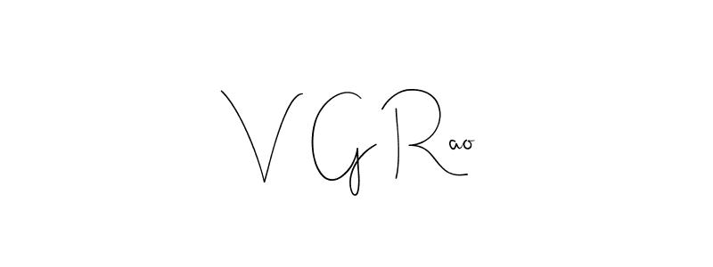 Andilay-7BmLP is a professional signature style that is perfect for those who want to add a touch of class to their signature. It is also a great choice for those who want to make their signature more unique. Get V  G Rao name to fancy signature for free. V  G Rao signature style 4 images and pictures png