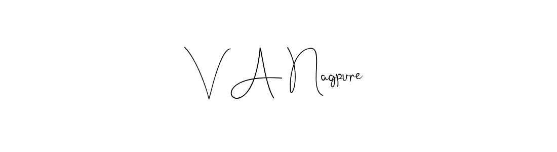Design your own signature with our free online signature maker. With this signature software, you can create a handwritten (Andilay-7BmLP) signature for name V A Nagpure. V A Nagpure signature style 4 images and pictures png