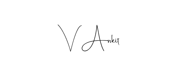 Here are the top 10 professional signature styles for the name V Ankit. These are the best autograph styles you can use for your name. V Ankit signature style 4 images and pictures png