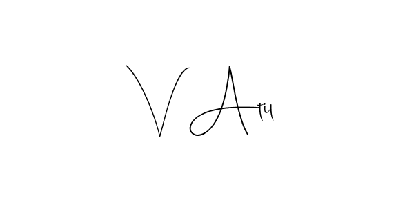 Best and Professional Signature Style for V Atil. Andilay-7BmLP Best Signature Style Collection. V Atil signature style 4 images and pictures png