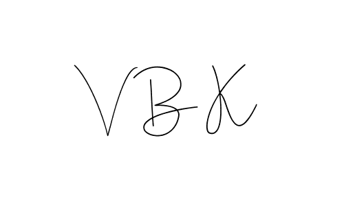 Best and Professional Signature Style for V B K. Andilay-7BmLP Best Signature Style Collection. V B K signature style 4 images and pictures png