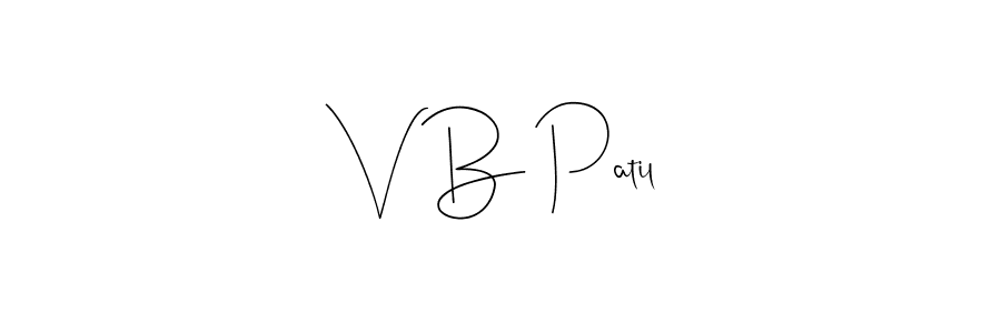 V B Patil stylish signature style. Best Handwritten Sign (Andilay-7BmLP) for my name. Handwritten Signature Collection Ideas for my name V B Patil. V B Patil signature style 4 images and pictures png
