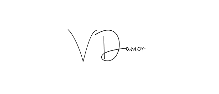 Once you've used our free online signature maker to create your best signature Andilay-7BmLP style, it's time to enjoy all of the benefits that V Damor name signing documents. V Damor signature style 4 images and pictures png