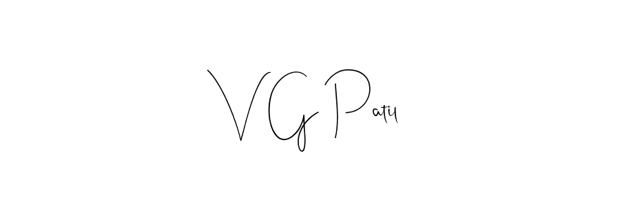 V G Patil stylish signature style. Best Handwritten Sign (Andilay-7BmLP) for my name. Handwritten Signature Collection Ideas for my name V G Patil. V G Patil signature style 4 images and pictures png
