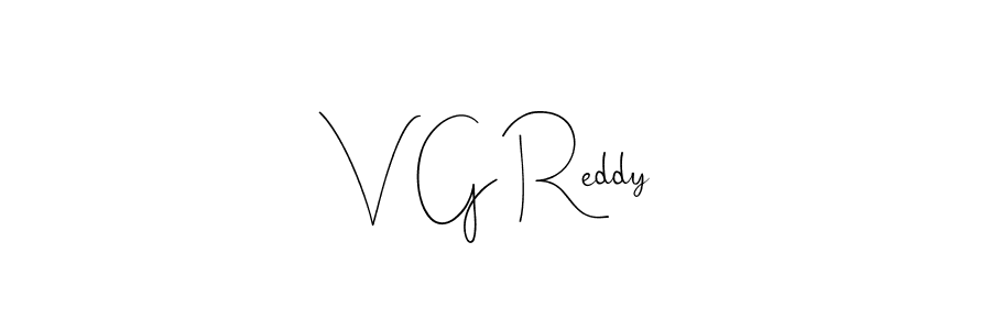 Design your own signature with our free online signature maker. With this signature software, you can create a handwritten (Andilay-7BmLP) signature for name V G Reddy. V G Reddy signature style 4 images and pictures png