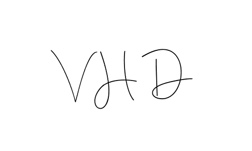 Use a signature maker to create a handwritten signature online. With this signature software, you can design (Andilay-7BmLP) your own signature for name V H D. V H D signature style 4 images and pictures png