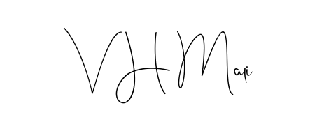 Style your name V H Mali with confidence using Andilay-7BmLP signature design. Simple, elegant, and ready for immediate document use. V H Mali signature style 4 images and pictures png