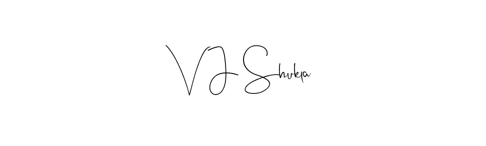 V J Shukla stylish signature style. Best Handwritten Sign (Andilay-7BmLP) for my name. Handwritten Signature Collection Ideas for my name V J Shukla. V J Shukla signature style 4 images and pictures png