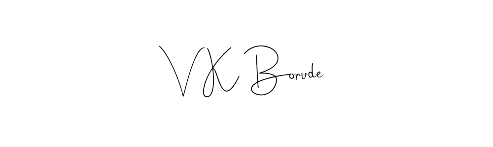 V K Borude stylish signature style. Best Handwritten Sign (Andilay-7BmLP) for my name. Handwritten Signature Collection Ideas for my name V K Borude. V K Borude signature style 4 images and pictures png