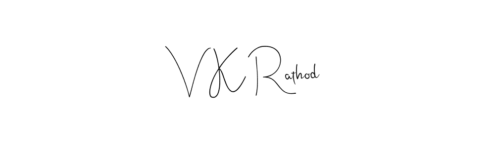 You should practise on your own different ways (Andilay-7BmLP) to write your name (V K Rathod) in signature. don't let someone else do it for you. V K Rathod signature style 4 images and pictures png