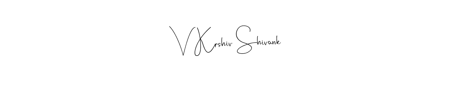 You can use this online signature creator to create a handwritten signature for the name V Krshiv Shivank. This is the best online autograph maker. V Krshiv Shivank signature style 4 images and pictures png