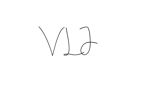 V L J stylish signature style. Best Handwritten Sign (Andilay-7BmLP) for my name. Handwritten Signature Collection Ideas for my name V L J. V L J signature style 4 images and pictures png