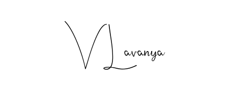 Design your own signature with our free online signature maker. With this signature software, you can create a handwritten (Andilay-7BmLP) signature for name V Lavanya. V Lavanya signature style 4 images and pictures png
