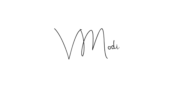 if you are searching for the best signature style for your name V Modi. so please give up your signature search. here we have designed multiple signature styles  using Andilay-7BmLP. V Modi signature style 4 images and pictures png