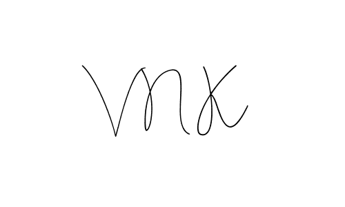 You should practise on your own different ways (Andilay-7BmLP) to write your name (V N K) in signature. don't let someone else do it for you. V N K signature style 4 images and pictures png