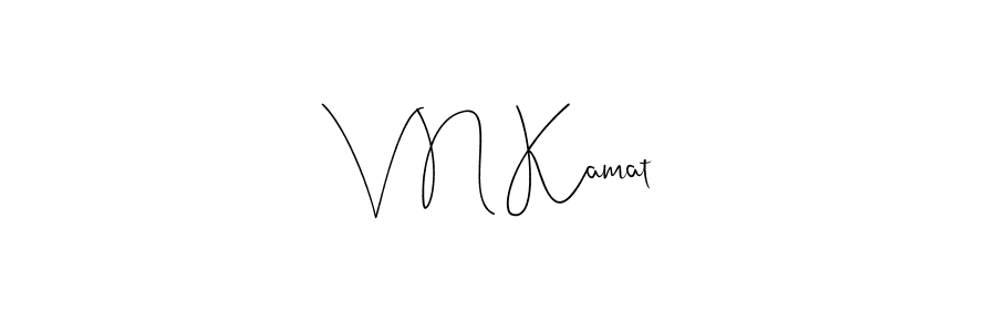 Make a short V N Kamat signature style. Manage your documents anywhere anytime using Andilay-7BmLP. Create and add eSignatures, submit forms, share and send files easily. V N Kamat signature style 4 images and pictures png