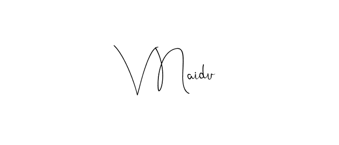 Make a beautiful signature design for name V Naidu. Use this online signature maker to create a handwritten signature for free. V Naidu signature style 4 images and pictures png