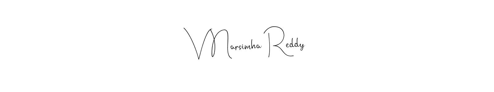 Design your own signature with our free online signature maker. With this signature software, you can create a handwritten (Andilay-7BmLP) signature for name V Narsimha Reddy. V Narsimha Reddy signature style 4 images and pictures png