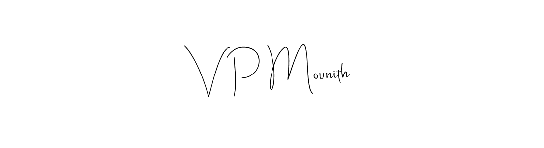 Here are the top 10 professional signature styles for the name V P Mounith. These are the best autograph styles you can use for your name. V P Mounith signature style 4 images and pictures png