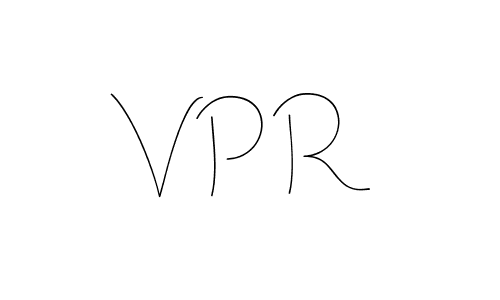 How to make V P R name signature. Use Andilay-7BmLP style for creating short signs online. This is the latest handwritten sign. V P R signature style 4 images and pictures png