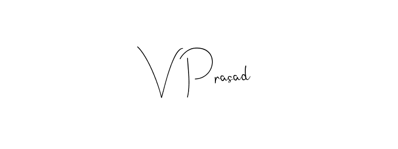 Make a beautiful signature design for name V Prasad. Use this online signature maker to create a handwritten signature for free. V Prasad signature style 4 images and pictures png