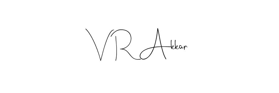This is the best signature style for the V R Akkar name. Also you like these signature font (Andilay-7BmLP). Mix name signature. V R Akkar signature style 4 images and pictures png