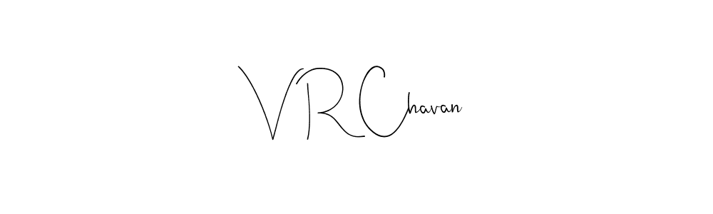 How to make V R Chavan signature? Andilay-7BmLP is a professional autograph style. Create handwritten signature for V R Chavan name. V R Chavan signature style 4 images and pictures png