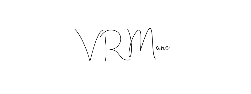 Make a beautiful signature design for name V R Mane. Use this online signature maker to create a handwritten signature for free. V R Mane signature style 4 images and pictures png