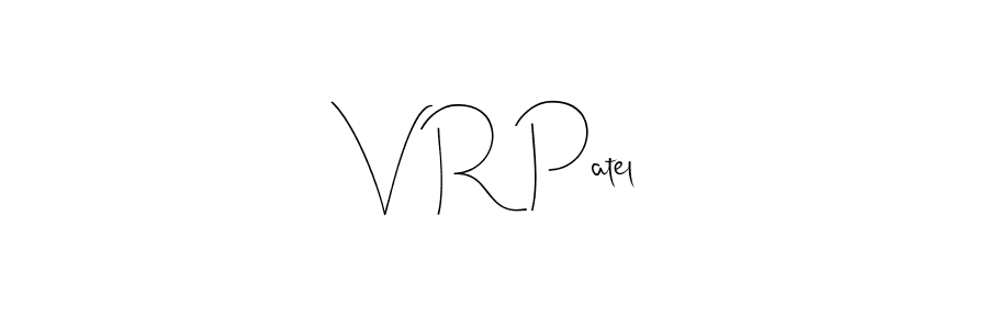 Make a beautiful signature design for name V R Patel. Use this online signature maker to create a handwritten signature for free. V R Patel signature style 4 images and pictures png