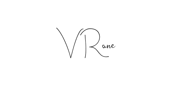 Design your own signature with our free online signature maker. With this signature software, you can create a handwritten (Andilay-7BmLP) signature for name V Rane. V Rane signature style 4 images and pictures png