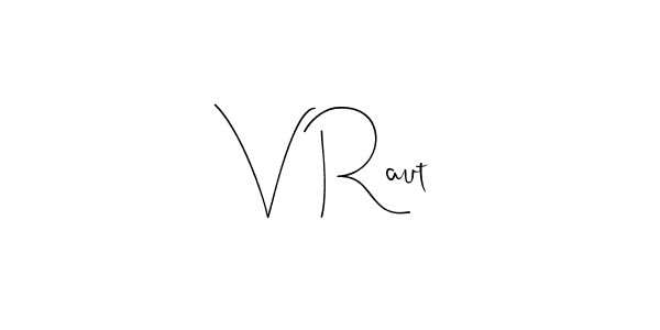 Make a beautiful signature design for name V Raut. Use this online signature maker to create a handwritten signature for free. V Raut signature style 4 images and pictures png