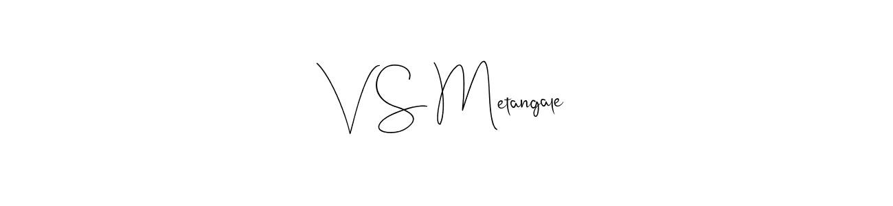 Andilay-7BmLP is a professional signature style that is perfect for those who want to add a touch of class to their signature. It is also a great choice for those who want to make their signature more unique. Get V S Metangale name to fancy signature for free. V S Metangale signature style 4 images and pictures png