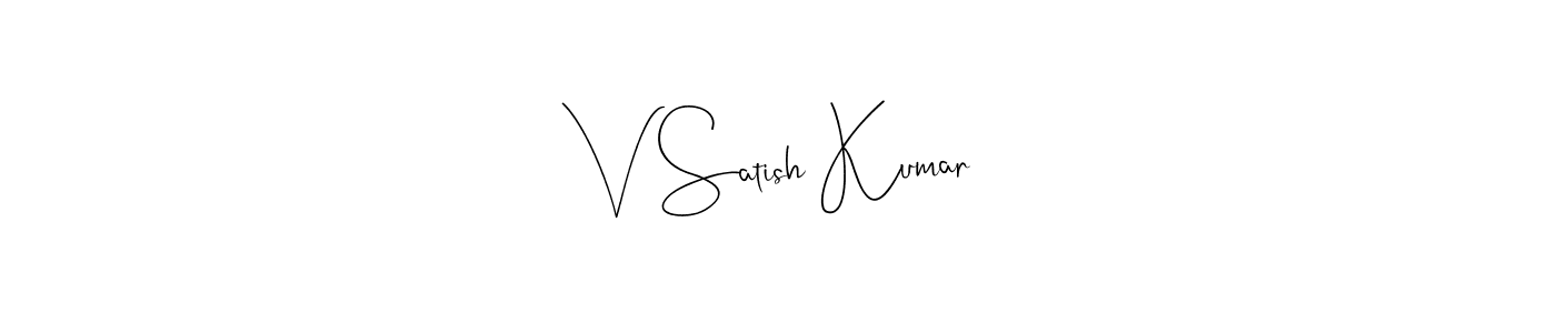 Similarly Andilay-7BmLP is the best handwritten signature design. Signature creator online .You can use it as an online autograph creator for name V Satish Kumar. V Satish Kumar signature style 4 images and pictures png