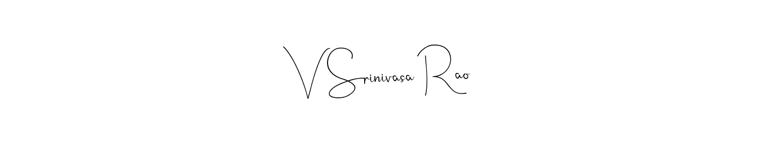 Make a beautiful signature design for name V Srinivasa Rao. Use this online signature maker to create a handwritten signature for free. V Srinivasa Rao signature style 4 images and pictures png
